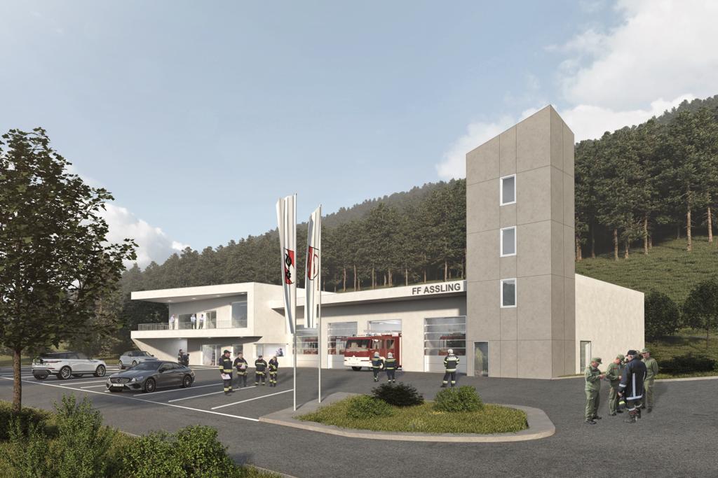Feuerwehrhaus - Visualisierung